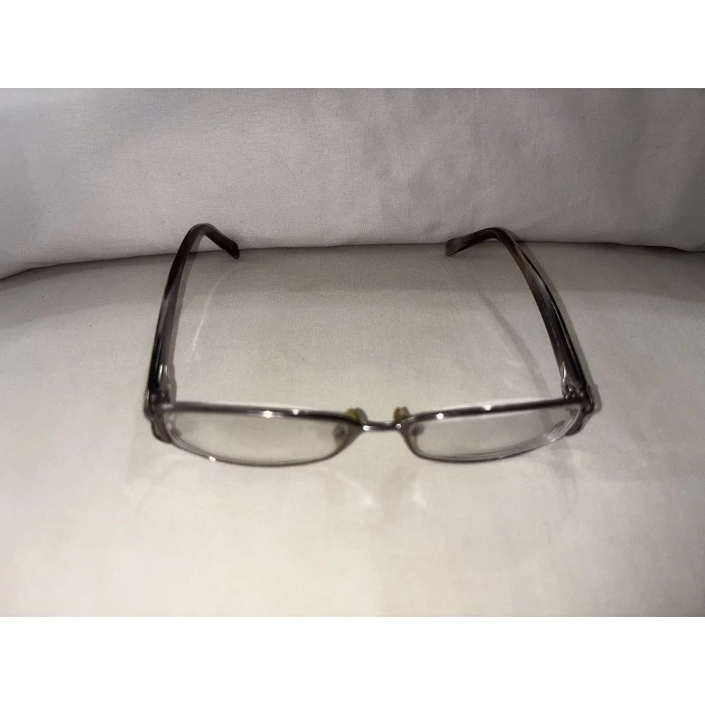 Donna Karen Silver Metal Rectangular Glasses Italy DK 3529 1035 51 16 130 Purple